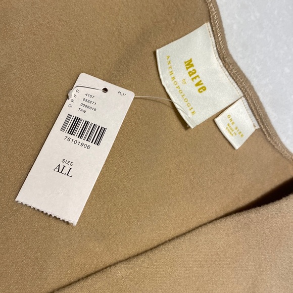 New Anthropologie Cropped Sweater Vest Tan One Size with tags ⭐️⭐️⭐️⭐️ - Picture 12 of 17
